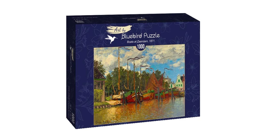 Bluebird 1000 db-os Art by puzzle - Claude Monet - Boats at Zaandam ...