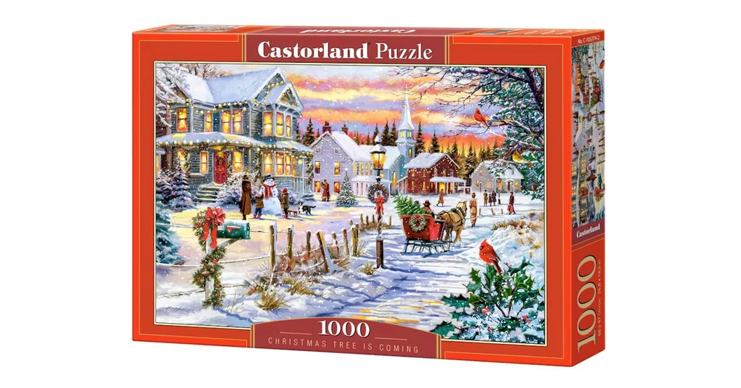 Castorland 1000 db os puzzle Érkezik a karácsonyfa (C 105274) 1000