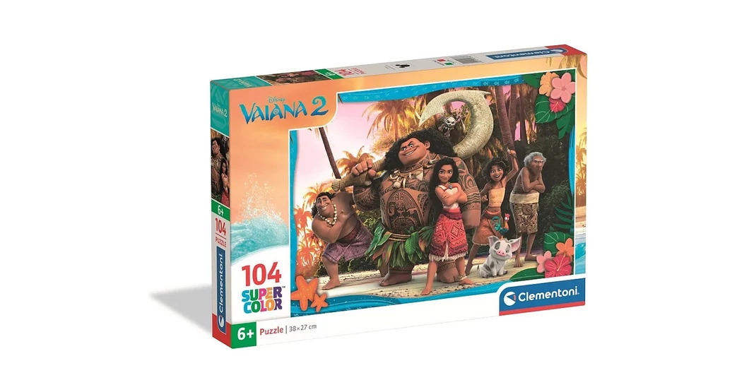 Clementoni 104 db-os Szuper Színes puzzle - Disney - Vaiana (25786 ...