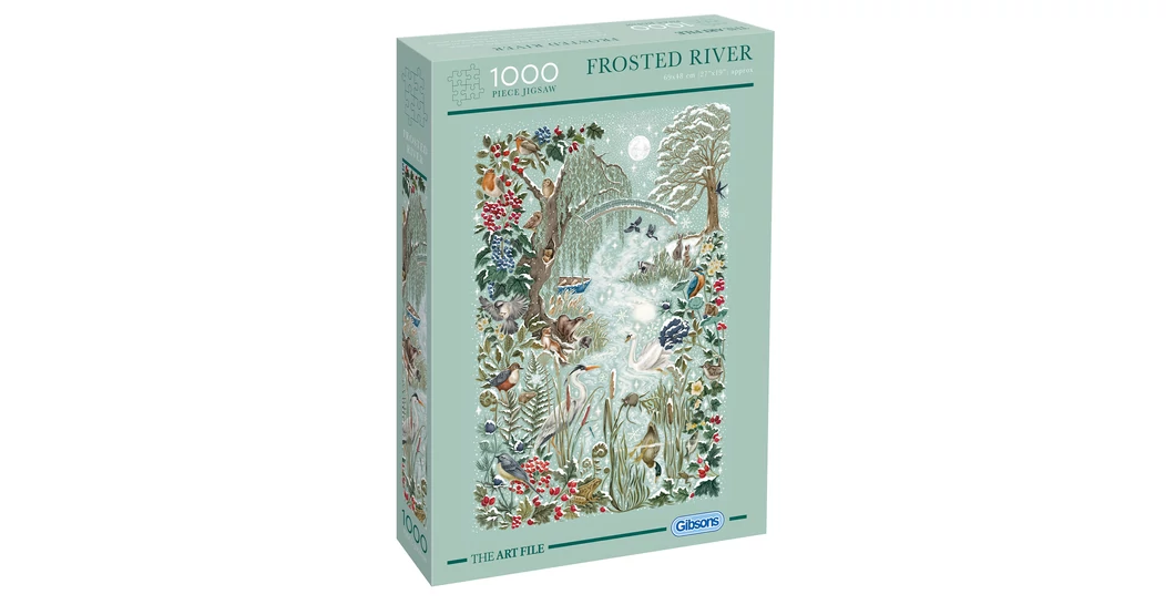 Gibsons 1000 db-os puzzle - The Art File - Frosted River (7214) - 1000 ...