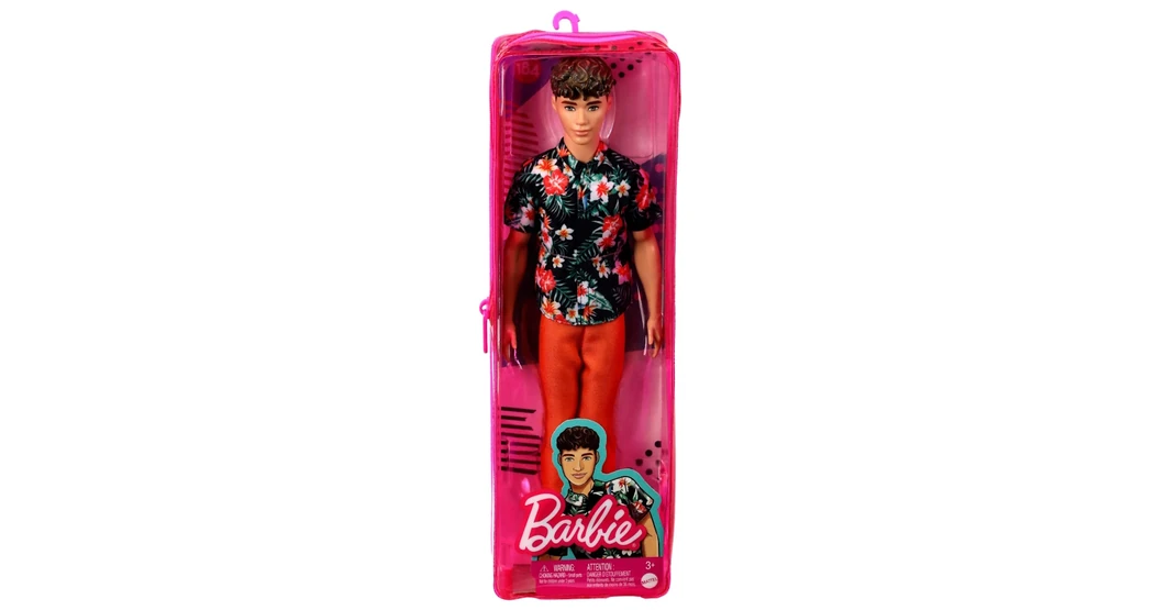 Barbie Fashionistas Ken-Puppe Mit Hawaiihemd, Orange-Hose & Weißen Schuhen – Für Kinder Ab 3 Jahren Barbie Fashionistas Ken-Puppe Mit Hawaiihemd, Orange-Hose & Weißen Schuhen – Für Kinder Ab 3 Jahren