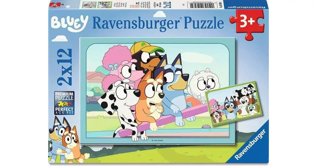 Ravensburger 2 x 12 db-os puzzle - Bluey (05693) - 15,20,24 db-os Maxi ...