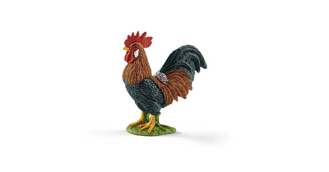 SCHLEICH 13825 Hahn – Detailgetreue Spielfigur Für Kinder Ab 3 Jahren, Farm World Serie