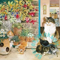 Alipson 1000 db-os puzzle - Agneatha and her Kittens on the Doorstep (50183)