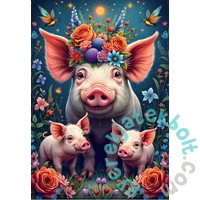 Alipson 1000 db-os puzzle - Pig Family out for a Walk (50237)