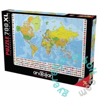 Anatolian 700 db-os XL puzzle - World Political Map (2703)