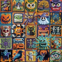 Bboldin 1000 db-os puzzle - Halloween Collage Rhapsody (PT-239)