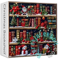 Bboldin 1000 db-os puzzle - Christmas Bookshelf (PT-413)