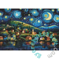 Bboldin 1000 db-os puzzle - Starry Night Town (Z-1053)