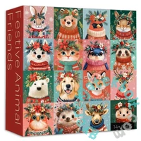 Bboldin 1000 db-os puzzle - Festive Animal Friends (Z-1099)