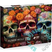 Bboldin 1000 db-os puzzle - Halloween Flower Skull (Z-234)