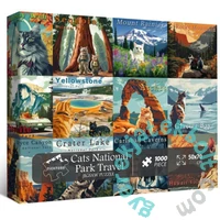 Bboldin 1000 db-os puzzle - Cats National Parks (Z-392)