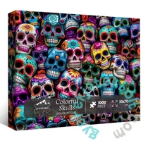 Bboldin 1000 db-os puzzle - Colorful Skulls (Z-508)