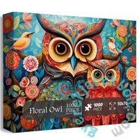 Bboldin 1000 db-os puzzle - Floral Owl (Z-537)