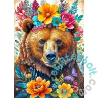 Black Sea 500 db-os puzzle - Among the Flowers - Bear (BS82402)