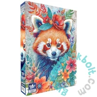 Black Sea 500 db-os puzzle - Among the Flowers - Red panda (BS82405)