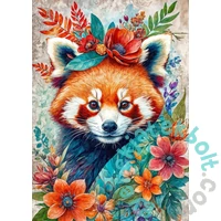 Black Sea 500 db-os puzzle - Among the Flowers - Red panda (BS82405)