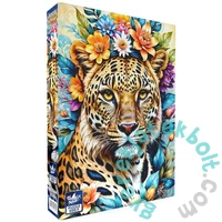 Black Sea 500 db-os puzzle - Among the Flowers - Leopard (BS82444)