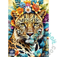 Black Sea 500 db-os puzzle - Among the Flowers - Leopard (BS82444)