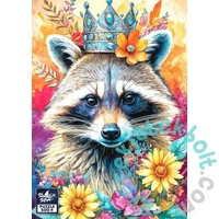 Black Sea 500 db-os puzzle - Among the Flowers - Raccoon (BS82505)