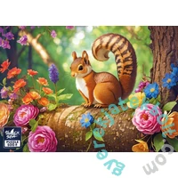 Black Sea 500 db-os puzzle - Squirrel on a Blooming Tree (BS82546)