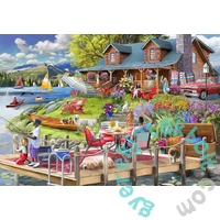 Bluebird 1000 db-os puzzle - Lake View Cabin Mountain Time (90925)