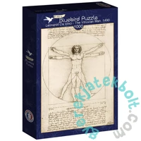 Bluebird 1000 db-os Art by puzzle - Leonardo Da Vinci - The Vitruvian Man  1490 (60211)