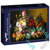 Bluebird 1000 db-os Art by puzzle - Severin Roesen - Still Life Flowers and Fruit 1855 (60289)