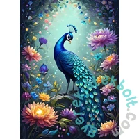 Bluebird 500 db-os puzzle - Flowers &amp; Peacock (90847)
