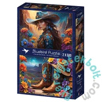 Bluebird 2 x 500 db-os puzzle - Cowgirl and Boots - Far West Collection (90920)