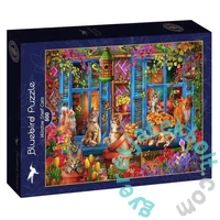 Bluebird 500 db-os puzzle - Window Shelf Cats (90972)