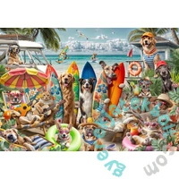 Bluebird 1000 db-os puzzle - Dogs and Cats at the Beach (91044)