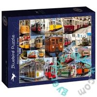 Bluebird 1500 db-os puzzle - Around the World in Trams (91056)