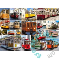 Bluebird 1500 db-os puzzle - Around the World in Trams (91056)