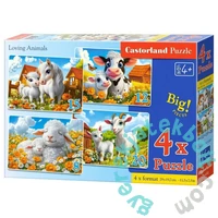 Castorland 4 az 1-ben puzzle (8, 12, 15, 20 db-os) - Állati szeretet (B-041060)