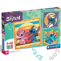 Clementoni 3 x 48 db-os puzzle - Stitch (25062)