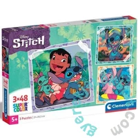 Clementoni 3 x 48 db-os puzzle - Stitch (25321)