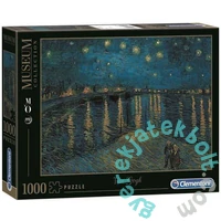 Clementoni 1000 db-os puzzle - Museum Collection - Van Gogh - Csillagos éj a Rajna felett (37089)