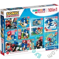 Clementoni 10 az 1-ben puzzle (18, 30, 48, 60) - Sonic (80508)