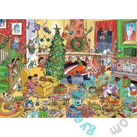 Cobble Hill 1000 db-os puzzle - DoodleTown -  Catching Santa (44513)
