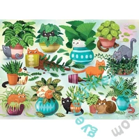 Cobble Hill 500 db-os puzzle - Cats vs. Plants  (45120)