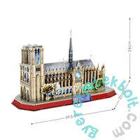 CubicFun 149 db-os 3D puzzle LED világítással - Notre Dame (L173)