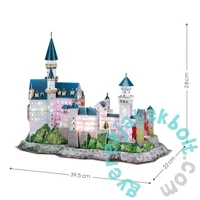 CubicFun 128 db-os 3D puzzle LED világítással - Neuschwanstein kastély (L174)