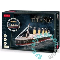 CubicFun 266 db-os 3D puzzle LED világítással - Titanic exkluzív (L521)