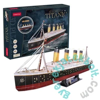 CubicFun 266 db-os 3D puzzle LED világítással - Titanic exkluzív (L521)