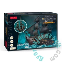 CubicFun 293 db-os 3D puzzle LED világítással - Queen Anne's Revenge (L522)