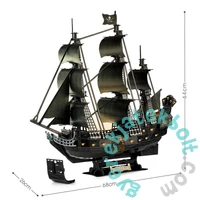 CubicFun 293 db-os 3D puzzle LED világítással - Queen Anne's Revenge (L522)