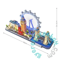 CubicFun 186 db-os 3D puzzle LED világítással - City Line - London (L532)