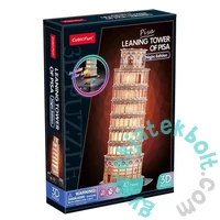 CubicFun 42 db-os 3D puzzle LED világítással - Tower of Pisa (L535)