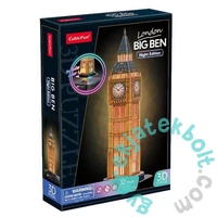 CubicFun 32 db-os 3D puzzle LED világítással - Big Ben (L537)